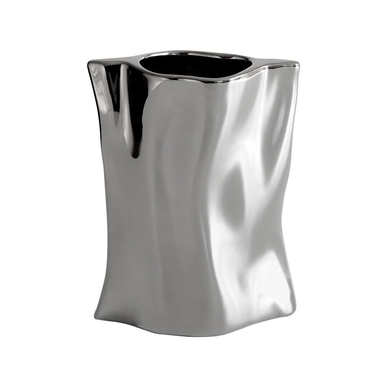 Metallic Ceramic Vase