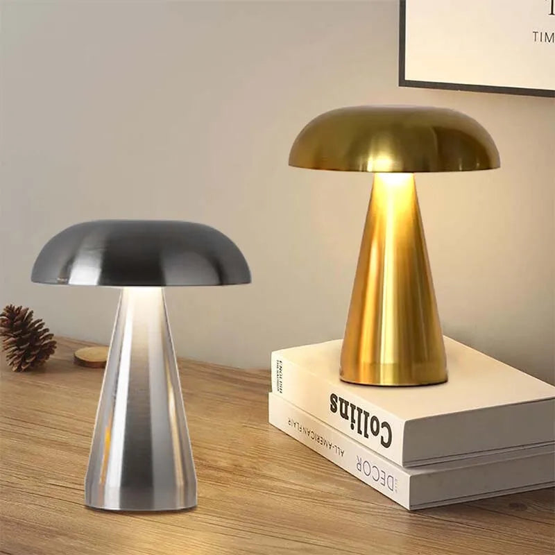 Retro Mushroom LED Touch Table Lamp