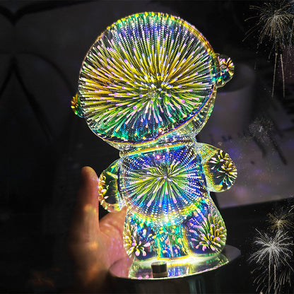 3D Fireworks Astronaut